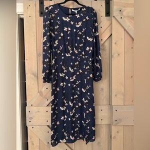 NWT Collective Concepts Floral Midi Dress with Front Slit